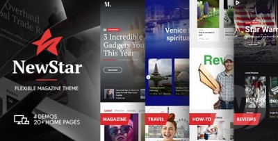 NewStar v1.3.0 - новостная WordPress тема