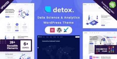 Detox v1.7 NULLED - тема WordPress для анализа данных и аналитики