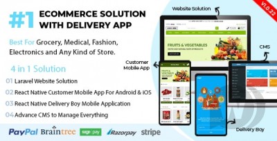 React Native Delivery Solution with Advance Website and CMS v1.0.22.1 NULLED