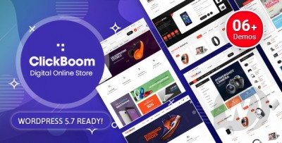 ClickBoom v1.6.6 NULLED - тема WordPress для цифрового магазина WooCommerce