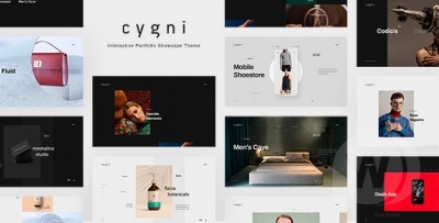 Cygni v2.1 - тема интерактивной витрины-портфолио WordPress