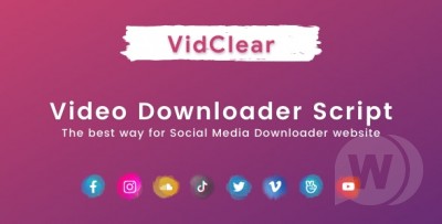 VidClear v1.0.7 NULLED - Скрипт загрузки видео
