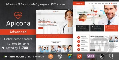 Apicona v22.3.0 - тема WordPress о здоровье и медицине
