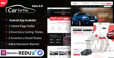 Auto CarForYou v4.0 - тема WordPress для дилеров автомобилей