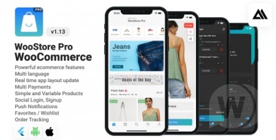 WooStore Pro WooCommerce v1.14.0 NULLED - Full Flutter E-commerce App