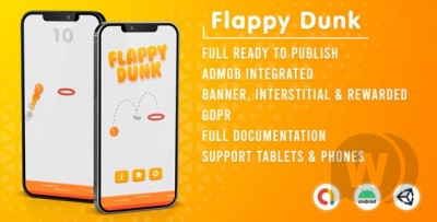 Flappy Dunk v1.0 (Admob + GDPR + Unity)