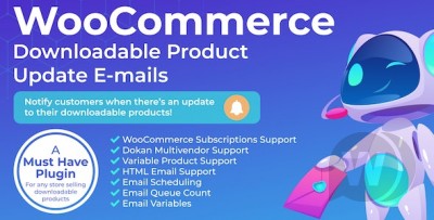 WooCommerce Downloadable Product Update E-mails v2.0.10