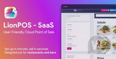 Lion POS v3.1.0 - SaaS Point Of Sale Script for Restaurants and Bars with floor plan