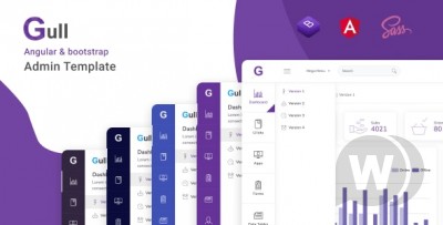 Gull v1.1.0 - Angular 12+ Bootstrap Admin Dashboard Template