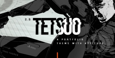 Tetsuo шаблон Wordpress для портфолио