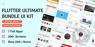 Flutima v1.0 - Flutter UI Ultimate Bundle Kit