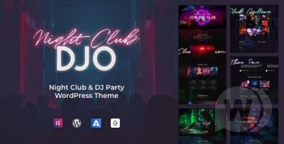 DJO v1.0.8 - ночной клуб и диджей WordPress тема