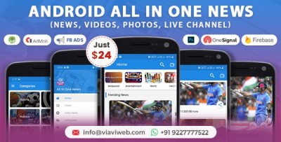All In One News v3.0 NULLED (News, Videos, Photos, Live Channel)