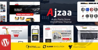 Ajzaa шаблон магазина автозапчастей для WordPress