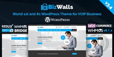 BizWalls v3.4 NULLED | Responsive VOIP & Virtual Phone Business WordPress Theme