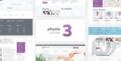 Physio v3.0.1 - тема WP для физиотерапии и медицинской клиники