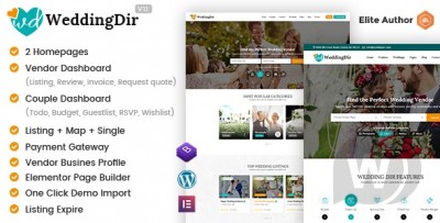 WeddingDir v1.0.0 - Directory Listing WordPress Theme