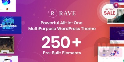 Rave v1.0.1 - многоцелевая бизнес-тема WordPress