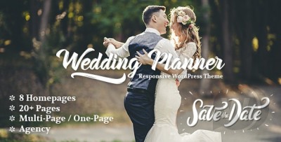 Wedding Planner v4.7 NULLED - адаптивная тема WordPress