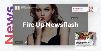 Newsflash - новостной WordPress шаблон