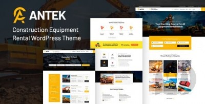 Antek v3.1 - тема WordPress по аренде строительного оборудования