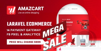AmazCart NULLED CMS для электронной коммерции на Laravel