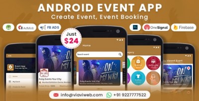 Android Event App (Create Event, Event Booking) v4.0 NULLED