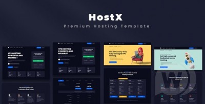 HostX премиум HTML шаблон хостинга