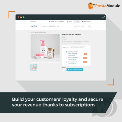 Модуль Advanced Subscription v1.2.1 with automatic recurring payments