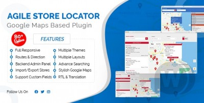 Agile Store Locator v4.6.42 NULLED - плагин поиска магазинов WordPress