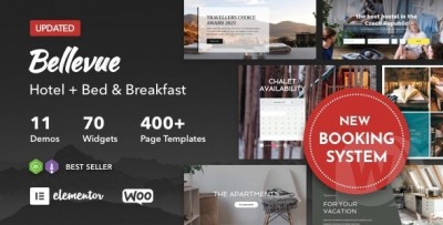 Bellevue v3.5.2 - шаблон сайта отеля WordPress