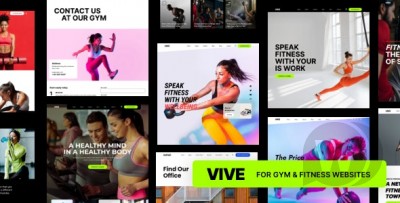Vive v1.1 NULLED | фитнес-центр WordPress тема