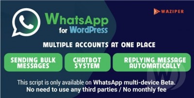 Waziper v1.0 - Whatsapp Marketing Tool for WordPress