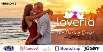 Loveria v2.5.5 - скрипт сайта знакомств на Laravel