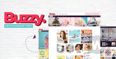 Buzzy v1.6 - креативная тема для новостного сайта WordPress