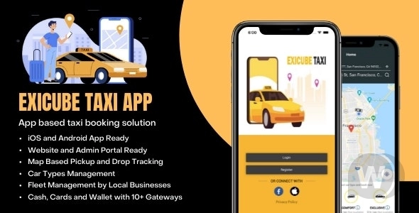 Exicube Taxi App создаем приложение для такси