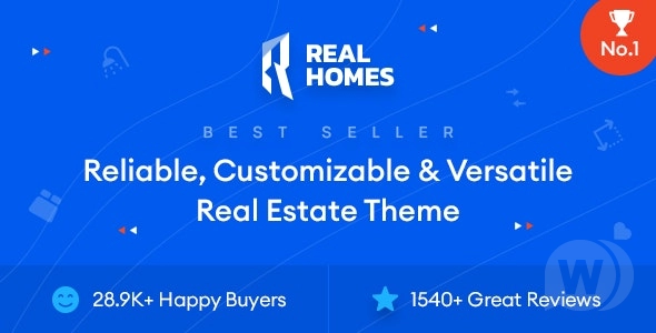Real Homes NULLED WordPress шаблон недвижимости