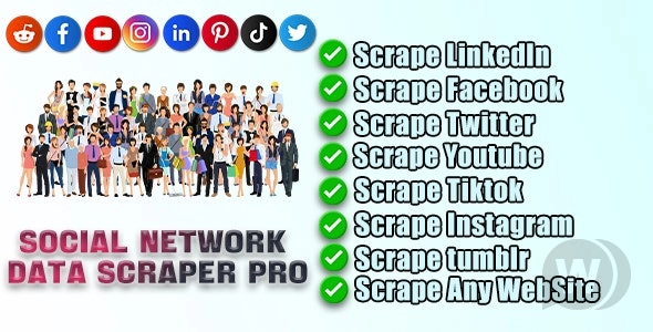 Программа парсинга данных соцсетей Social Network Data Scraper Pro