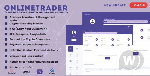 OnlineTrader NULLED трейдинговая и криптовалютная инвестиционная система