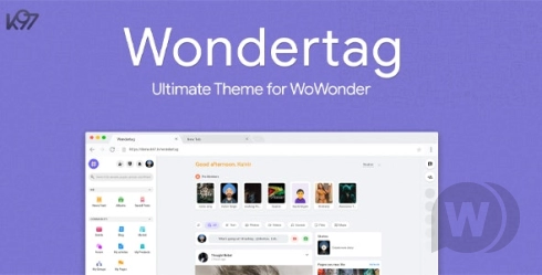 Wondertag лучшая тема WoWonder